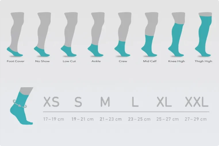 Optional Socks Sizes